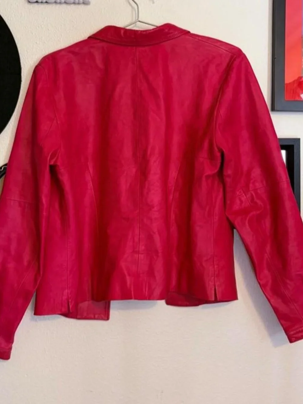 Worth Genuine Leather Hot Pink Jacket